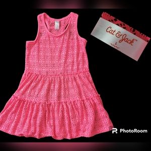 Cat and Jack girls summer cover dress L